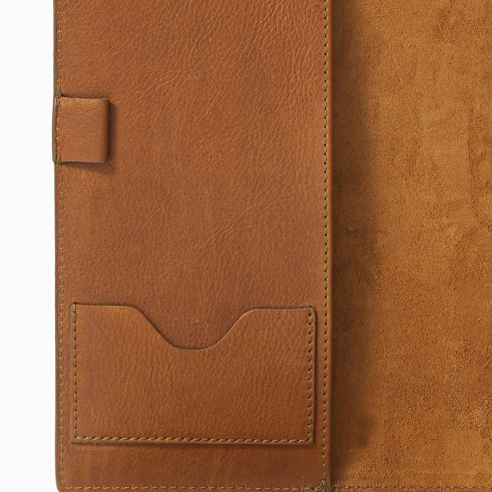 Campaign Leather Journal Cover-Accessories > Office & Tech > Leather-Maple-Mission Mercantile Leather Goods