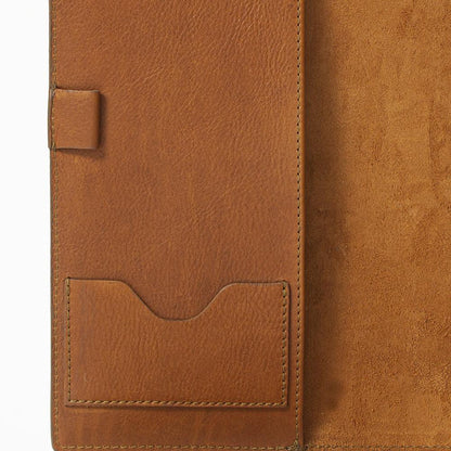 Campaign Leather Journal Cover-Accessories > Office & Tech > Leather-Maple-Mission Mercantile Leather Goods