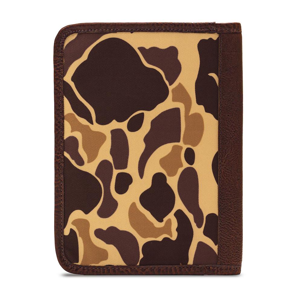 Campaign Leather Journal Cover-Accessories > Office & Tech > Leather-Vintage Camo-Mission Mercantile Leather Goods