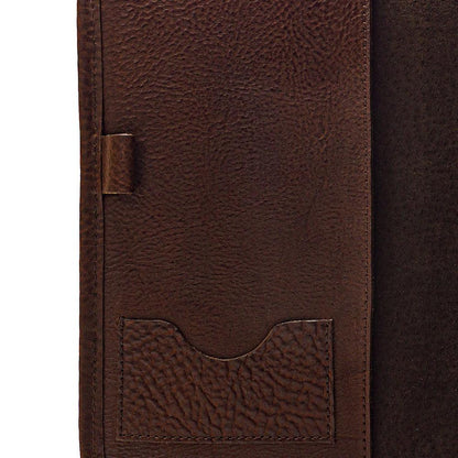 Campaign Leather Journal Cover-Accessories > Office & Tech > Leather-Vintage Camo-Mission Mercantile Leather Goods