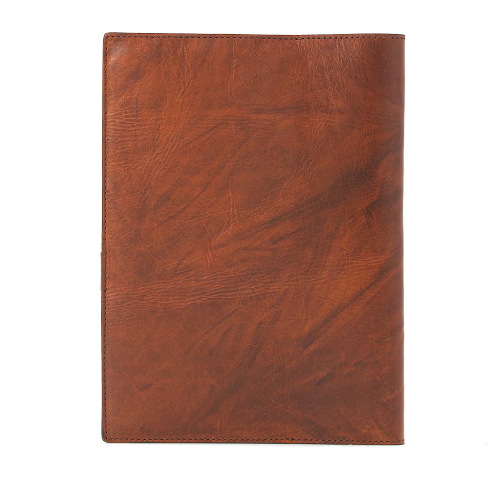 Campaign Leather Journal Cover-Accessories > Office & Tech > Leather-Hickory-None-Mission Mercantile Leather Goods