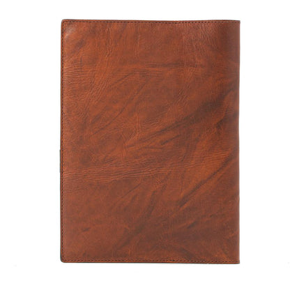 Campaign Leather Journal Cover-Accessories > Office & Tech > Leather-Hickory-None-Mission Mercantile Leather Goods