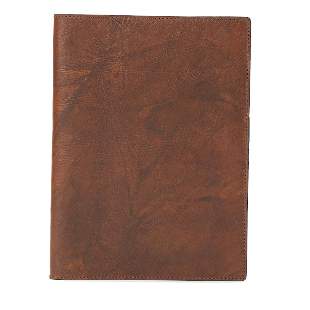 Campaign Leather Journal Cover-Accessories > Office & Tech > Leather-Hickory-None-Mission Mercantile Leather Goods