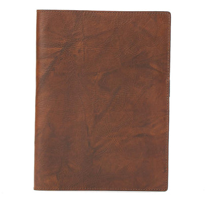 Campaign Leather Journal Cover-Accessories > Office & Tech > Leather-Hickory-None-Mission Mercantile Leather Goods