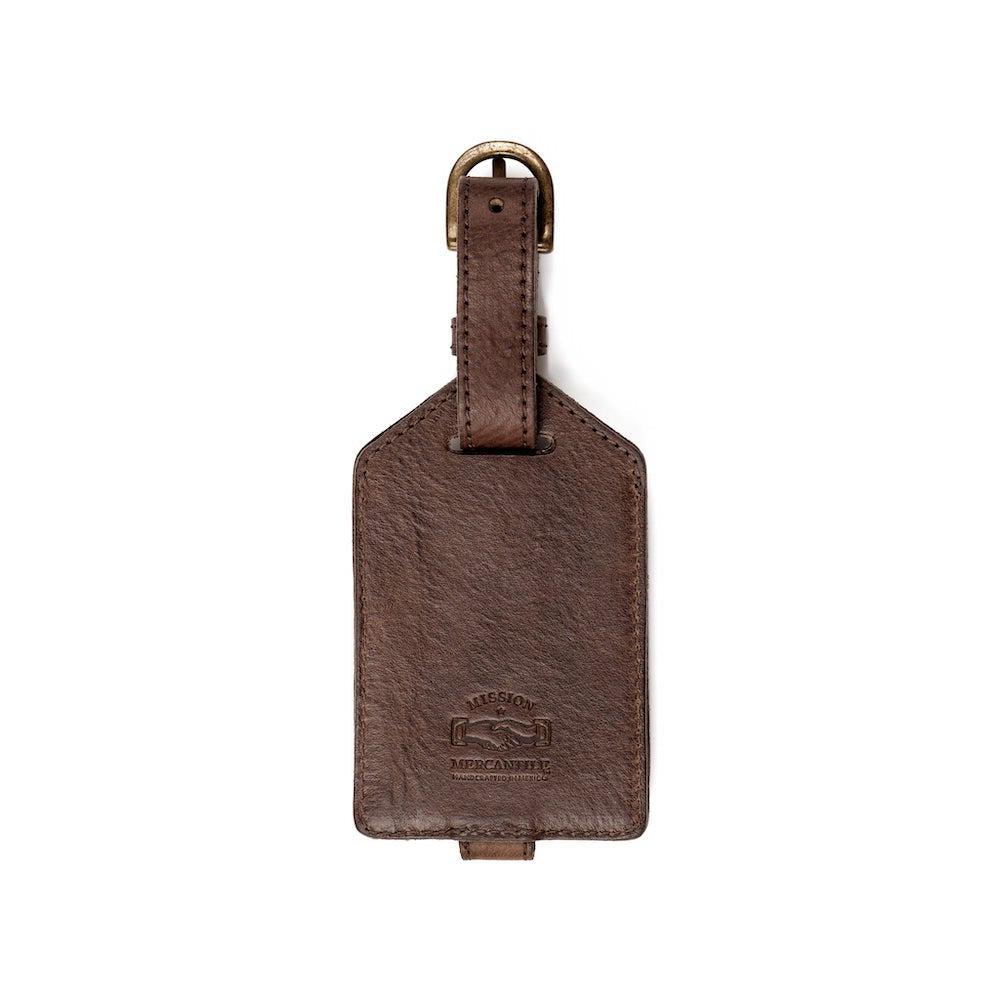 Campaign Leather Luggage Tag-Accessories > Luggage > Leather-Smoke-Mission Mercantile Leather Goods