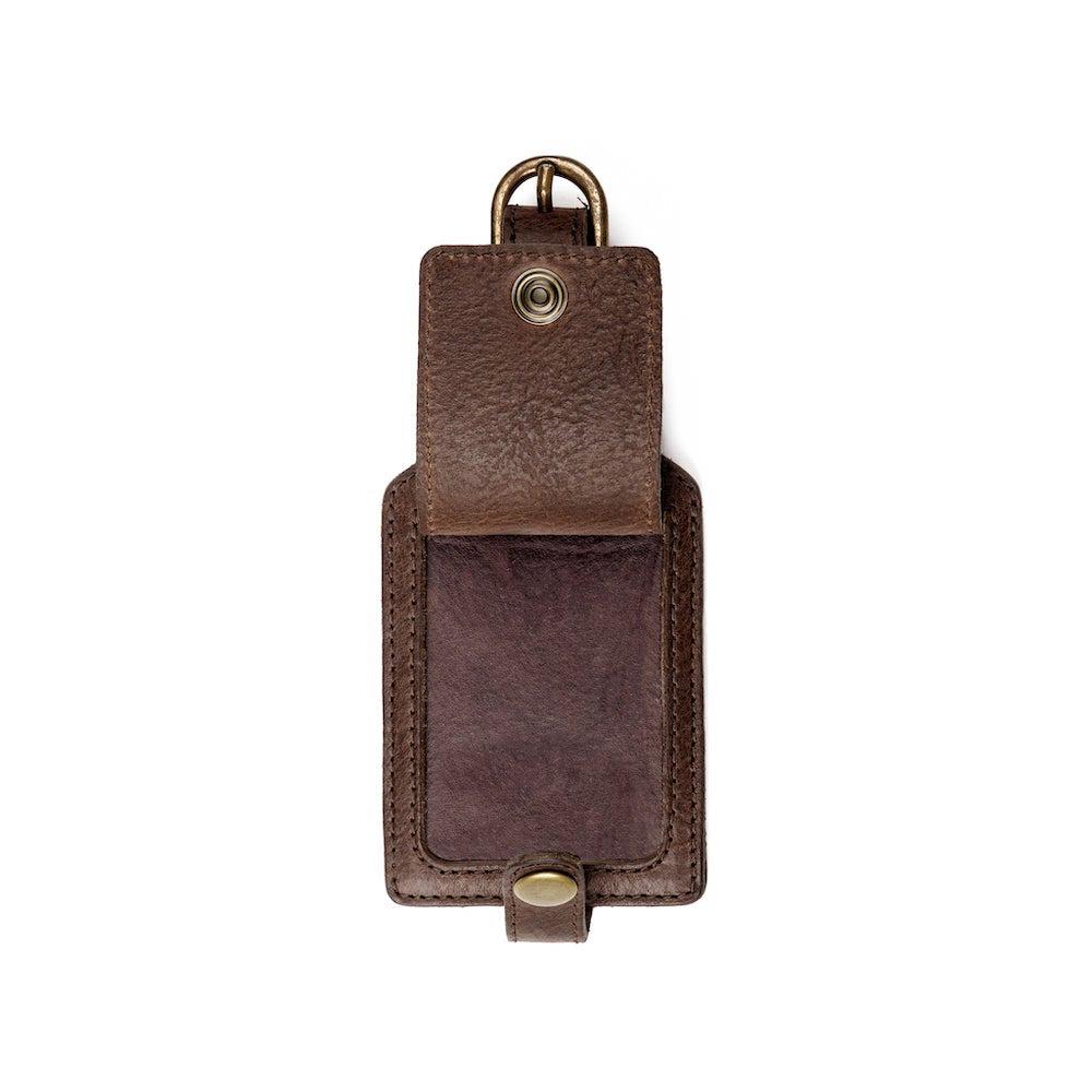 Campaign Leather Luggage Tag-Accessories > Luggage > Leather-Smoke-Mission Mercantile Leather Goods