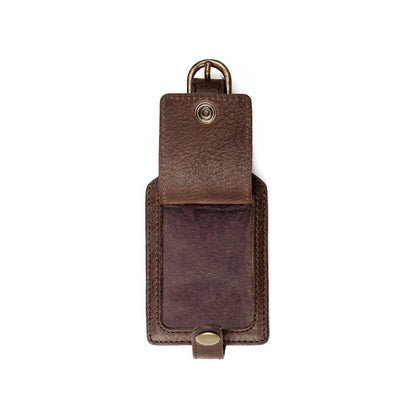 Campaign Leather Luggage Tag-Accessories > Luggage > Leather-Smoke-Mission Mercantile Leather Goods