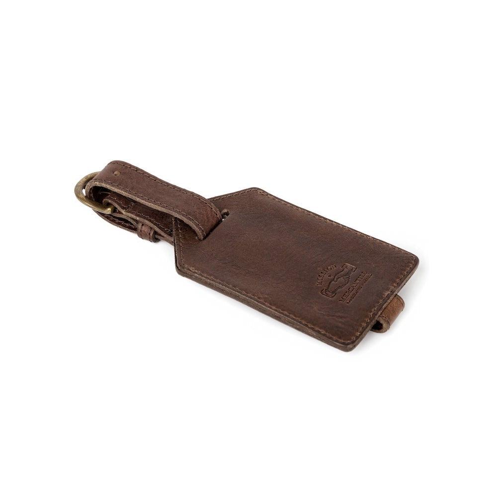 Campaign Leather Luggage Tag-Accessories > Luggage > Leather-Smoke-Mission Mercantile Leather Goods