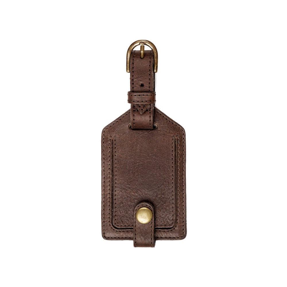 Campaign Leather Luggage Tag-Accessories > Luggage > Leather-Smoke-Mission Mercantile Leather Goods