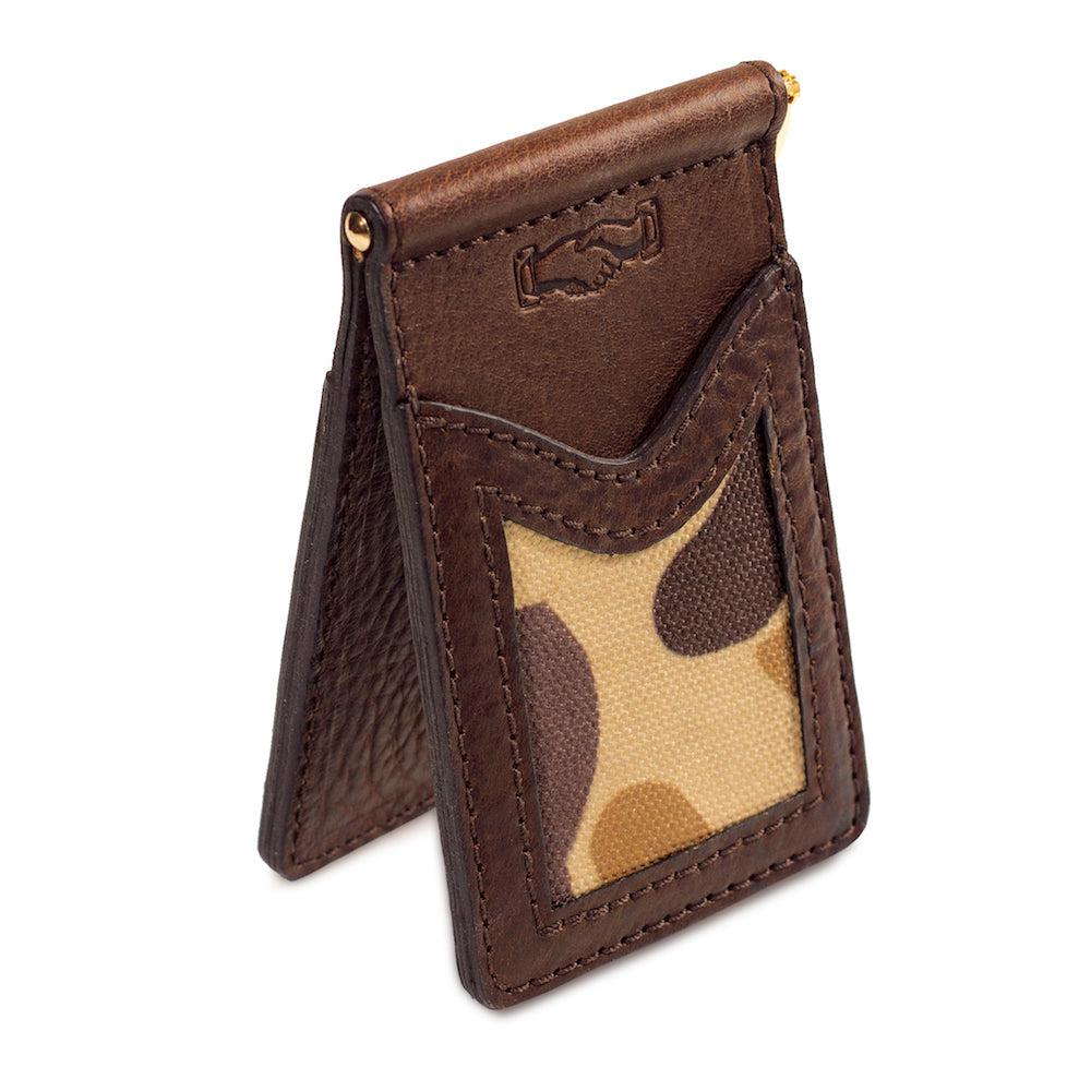 Campaign Leather Small Wallet-Accessories > Wallet > Leather-Vintage Camo-Mission Mercantile Leather Goods