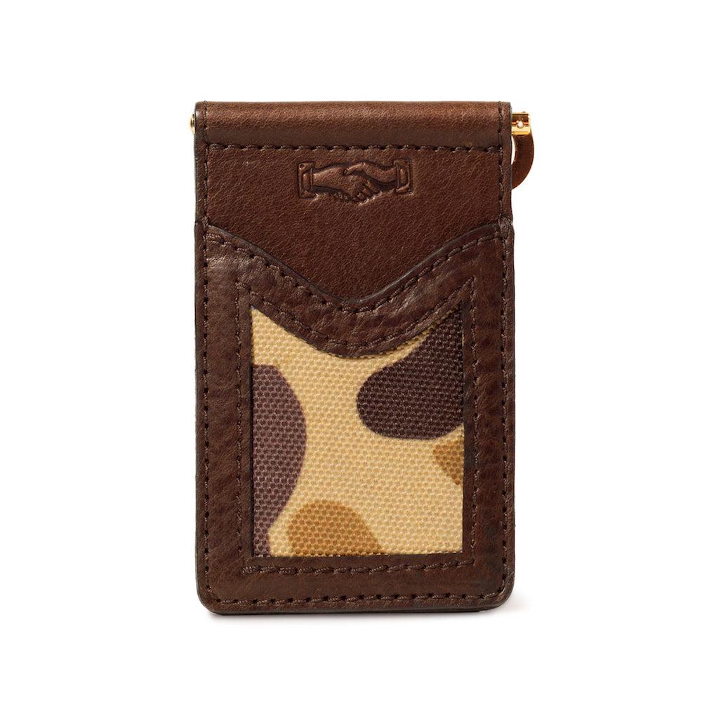 Campaign Leather Small Wallet-Accessories > Wallet > Leather-Vintage Camo-Mission Mercantile Leather Goods