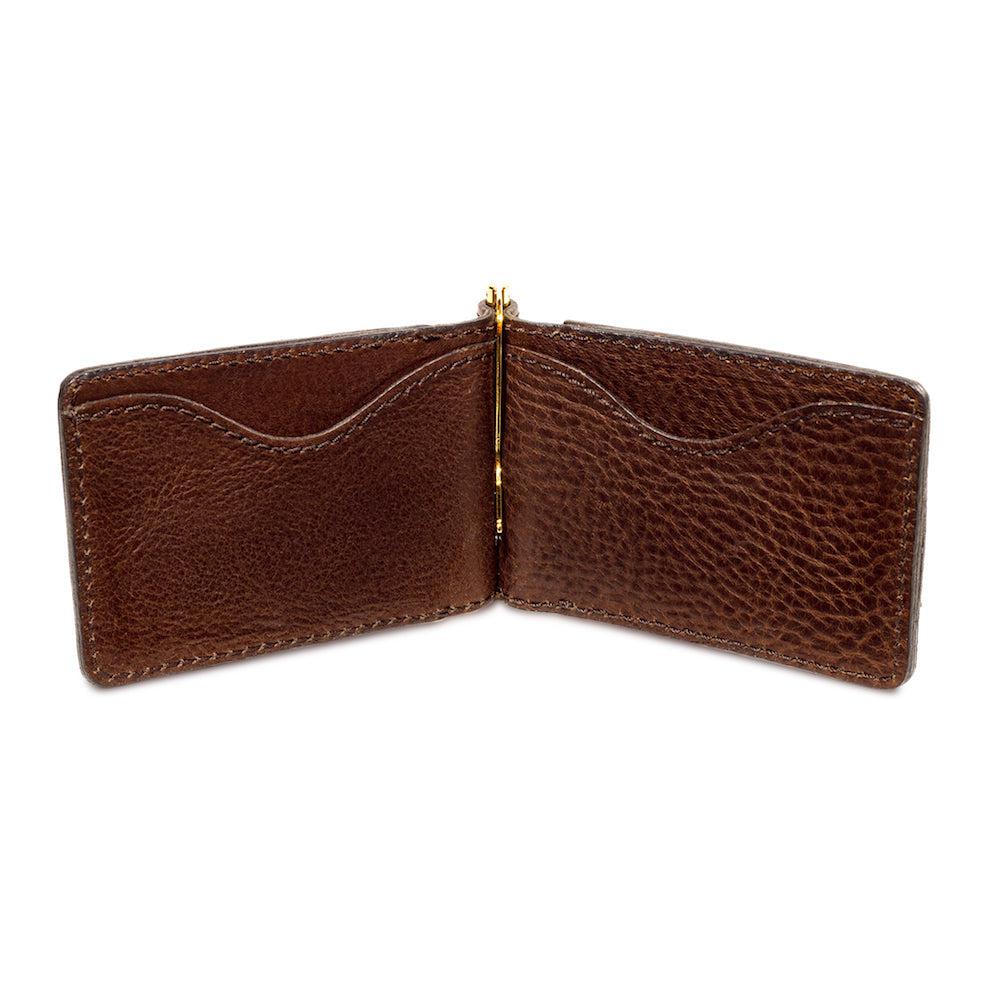 Campaign Leather Small Wallet-Accessories > Wallet > Leather-Vintage Camo-Mission Mercantile Leather Goods