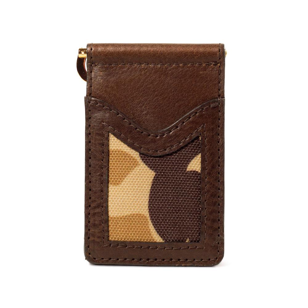 Campaign Leather Small Wallet-Accessories > Wallet > Leather-Vintage Camo-Mission Mercantile Leather Goods