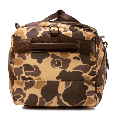 Campaign Waxed Canvas Large Duffle Bag-Bags > Duffle Bag > Waxed Canvas-Smoke-Vintage Camo-Mission Mercantile Leather Goods