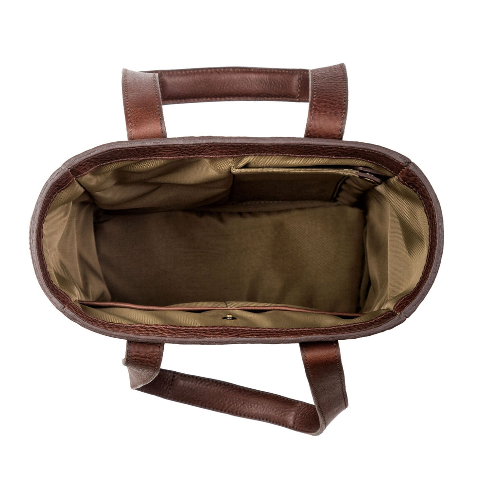 Campaign Waxed Canvas Two Bottle Wine Tote-Accessories > Beverage Carriers & Coolers > Leather-Smoke-Forest-Mission Mercantile Leather Goods