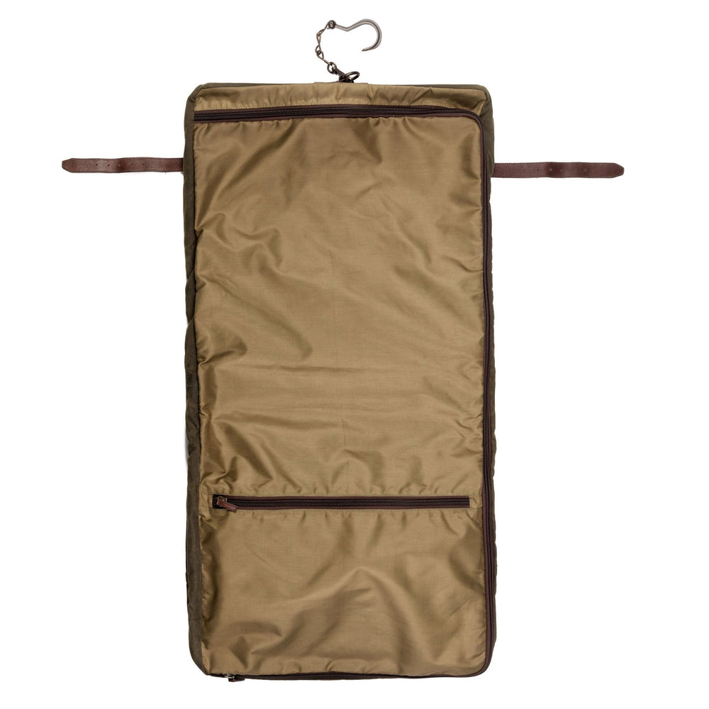 Campaign Waxed Canvas Valet Bag-Bags > Luggage > Waxed Canvas-Smoke-Forest-Mission Mercantile Leather Goods