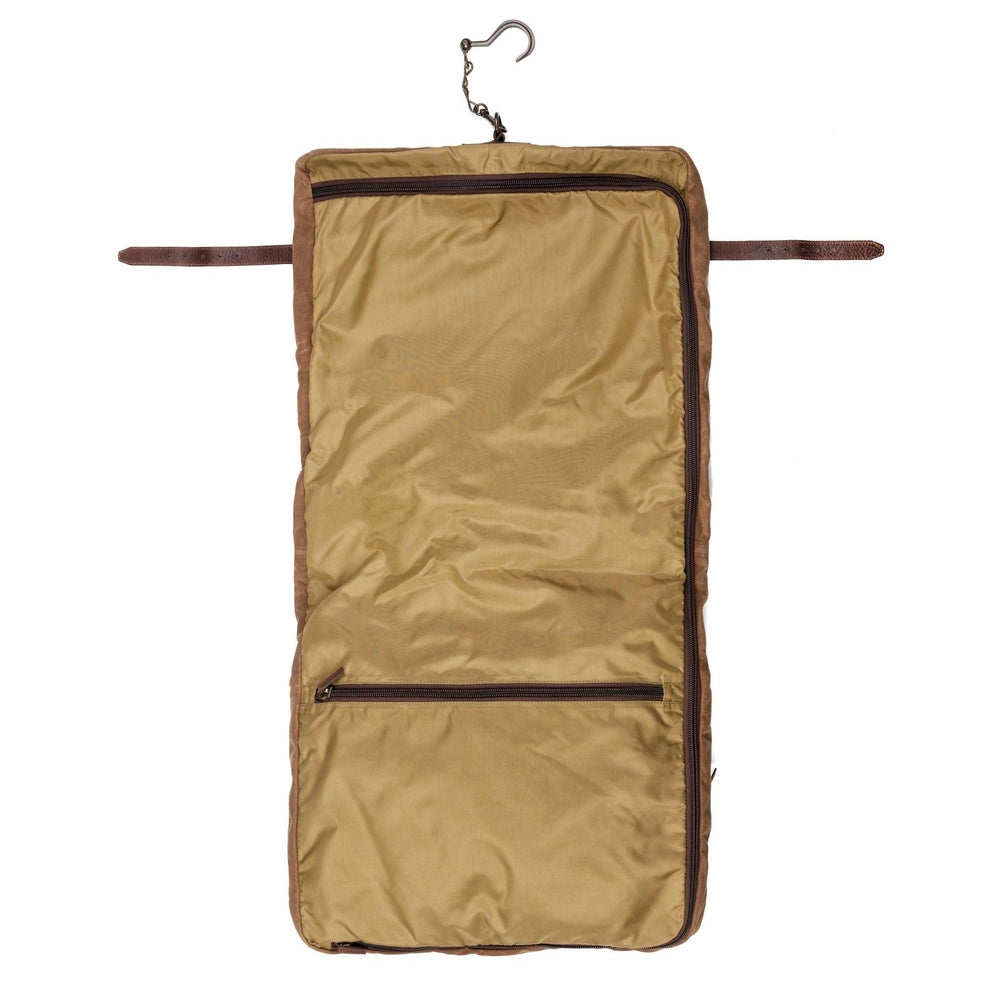 Campaign Waxed Canvas Valet Bag-Bags > Luggage > Waxed Canvas-Smoke-Brown-Mission Mercantile Leather Goods