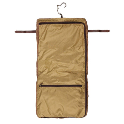 Campaign Waxed Canvas Valet Bag-Bags > Luggage > Waxed Canvas-Smoke-Brown-Mission Mercantile Leather Goods