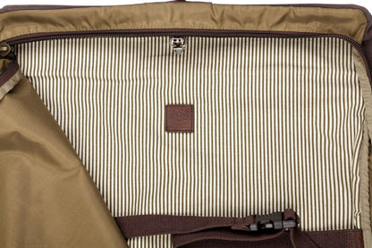 Campaign Waxed Canvas Valet Bag-Bags > Luggage > Waxed Canvas-Smoke-Brown-Mission Mercantile Leather Goods