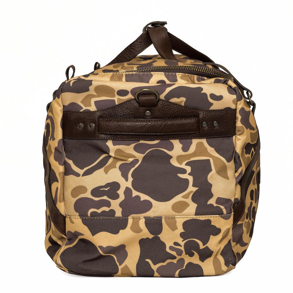 Campaign Waxed Canvas X-Large Duffle Bag-Bags > Duffle Bag > Waxed Canvas-Campaign-Smoke-Vintage Camo-Mission Mercantile Leather Goods