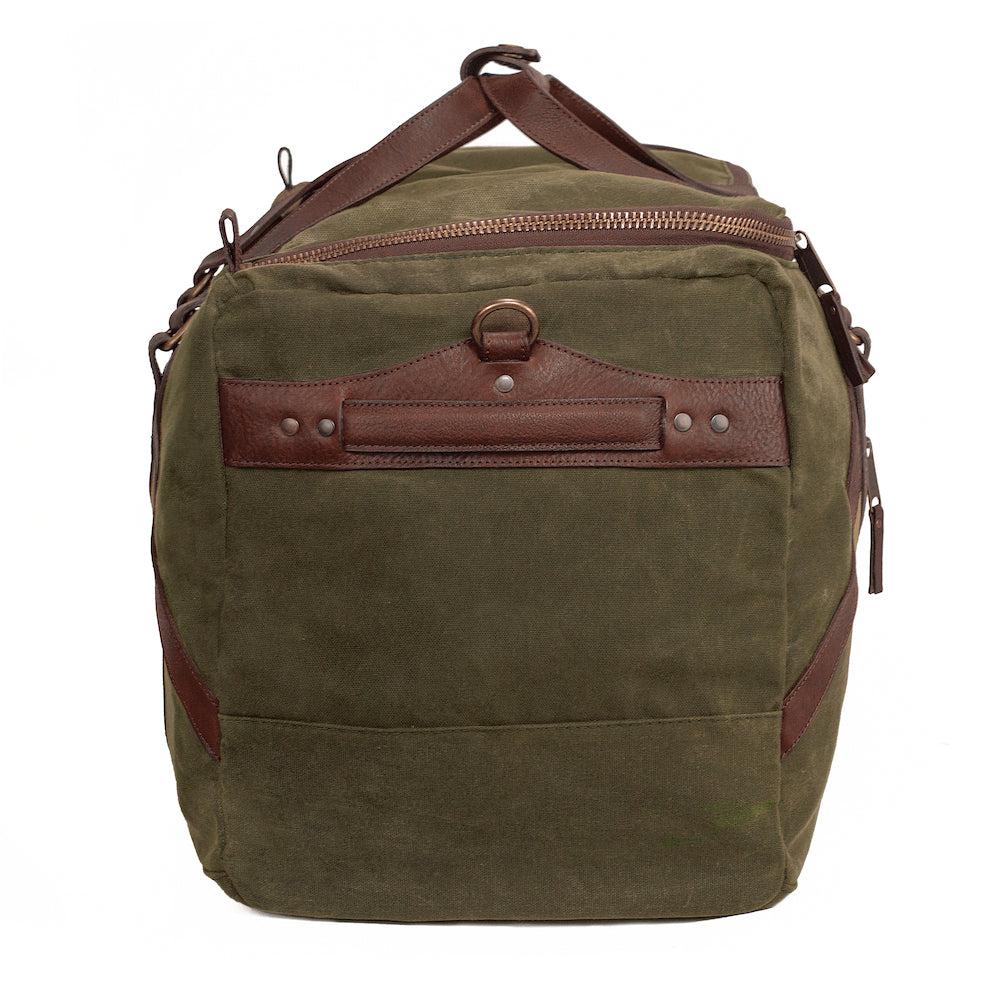 Campaign Waxed Canvas X-Large Duffle Bag-Bags > Duffle Bag > Waxed Canvas-Campaign-Smoke-Forest-Mission Mercantile Leather Goods
