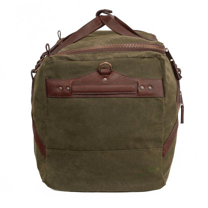 Campaign Waxed Canvas X-Large Duffle Bag-Bags > Duffle Bag > Waxed Canvas-Campaign-Smoke-Forest-Mission Mercantile Leather Goods