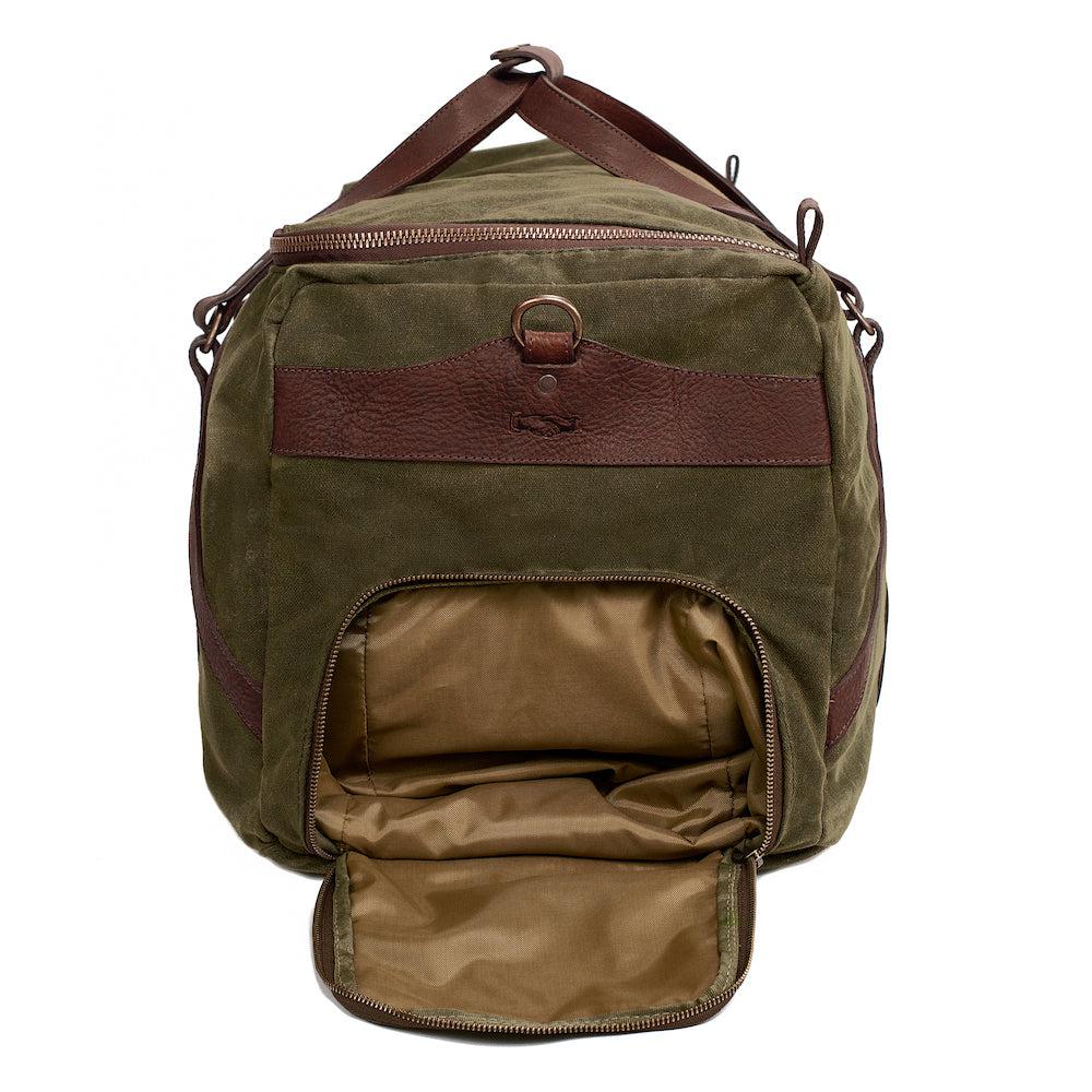 Campaign Waxed Canvas X-Large Duffle Bag-Bags > Duffle Bag > Waxed Canvas-Campaign-Smoke-Forest-Mission Mercantile Leather Goods