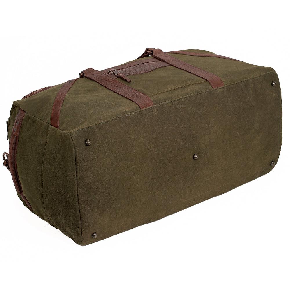 Campaign Waxed Canvas X-Large Duffle Bag-Bags > Duffle Bag > Waxed Canvas-Campaign-Smoke-Forest-Mission Mercantile Leather Goods