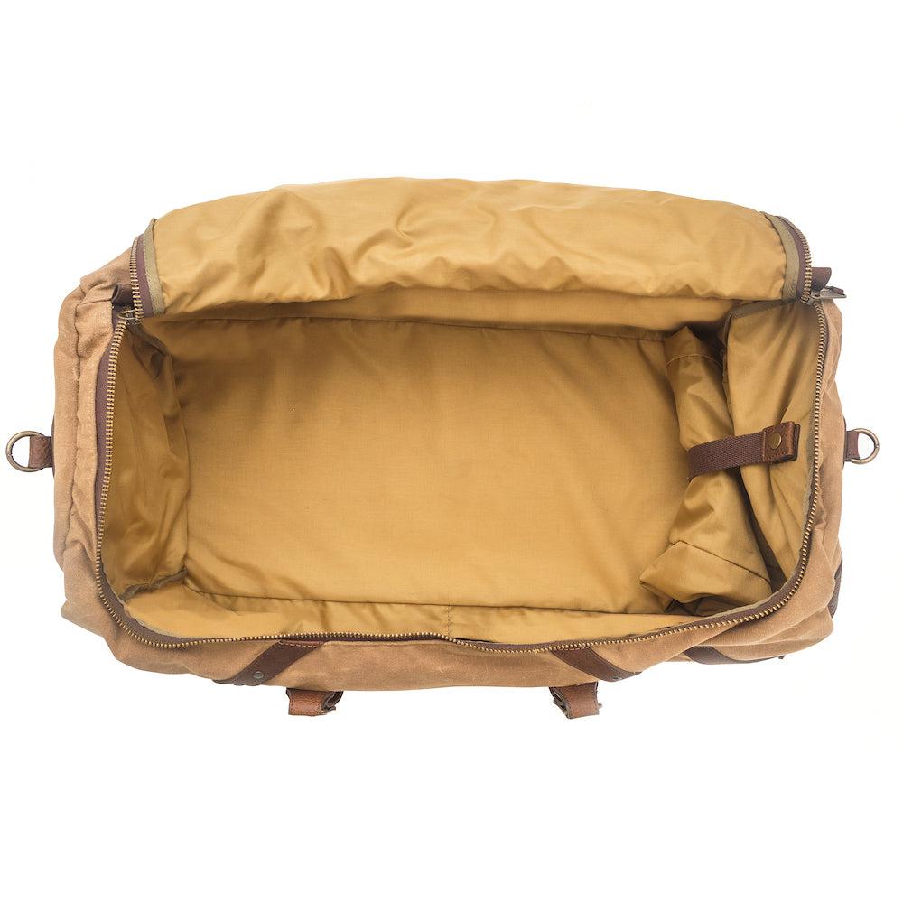 Campaign Waxed Canvas X-Large Duffle Bag-Bags > Duffle Bag > Waxed Canvas-Campaign-Smoke-Brown-Mission Mercantile Leather Goods