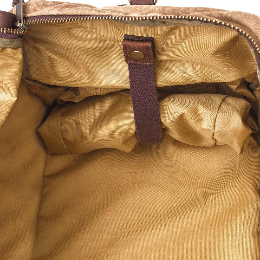 Campaign Waxed Canvas X-Large Duffle Bag-Bags > Duffle Bag > Waxed Canvas-Campaign-Smoke-Brown-Mission Mercantile Leather Goods