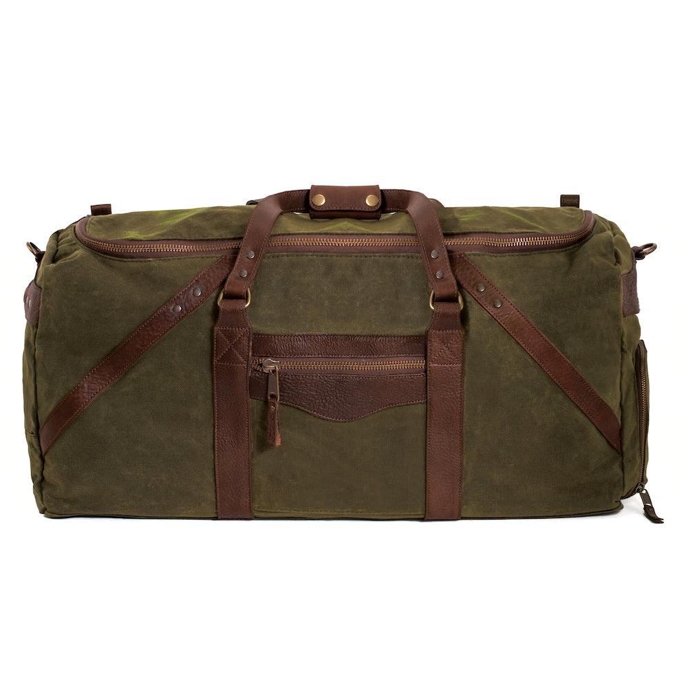 Campaign Waxed Canvas X-Large Duffle Bag-Bags > Duffle Bag > Waxed Canvas-Campaign-Smoke-Forest-Mission Mercantile Leather Goods