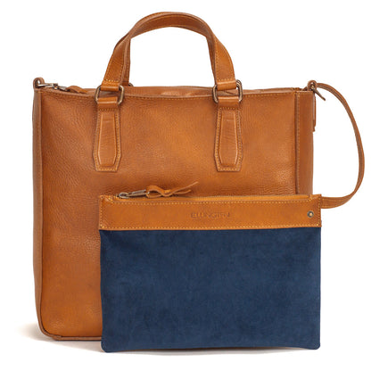 Ellington Zippered Pouch-Accessories > Pouch > Leather-Maple-Large-Mission Mercantile Leather Goods