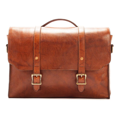 Heritage Leather Briefcase-Bags > Briefcase > Leather-Hickory-Mission Mercantile Leather Goods