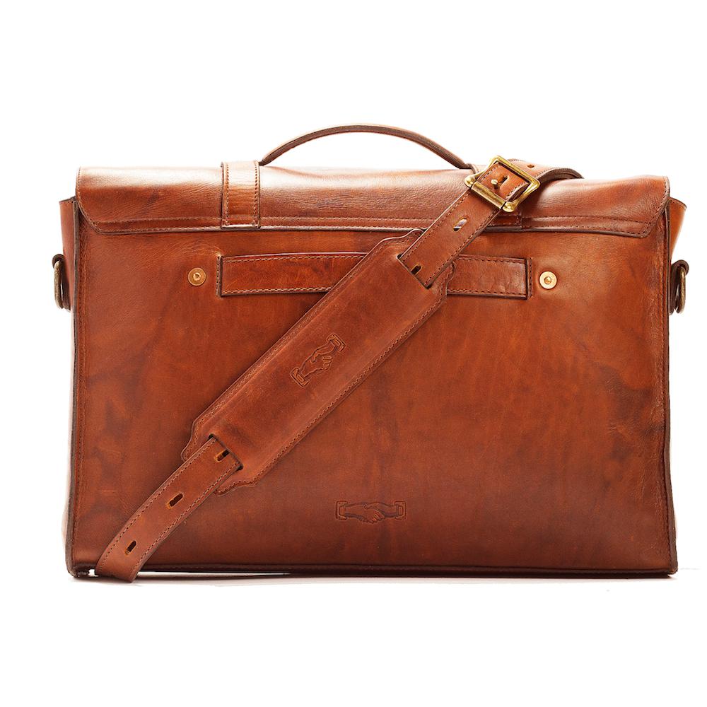 Heritage Leather Briefcase-Bags > Briefcase > Leather-Hickory-Mission Mercantile Leather Goods