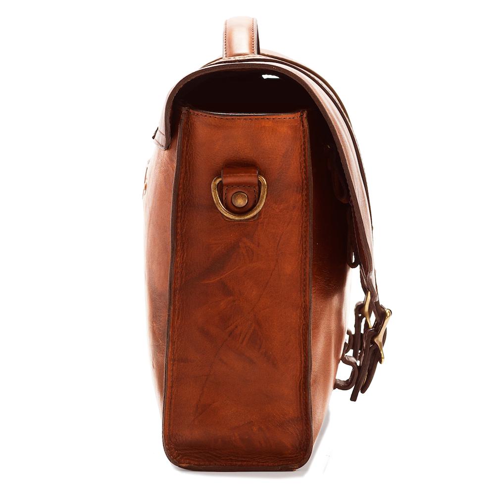 Heritage Leather Briefcase-Bags > Briefcase > Leather-Hickory-Mission Mercantile Leather Goods