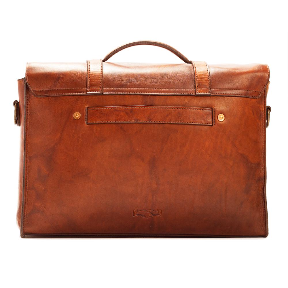 Heritage Leather Briefcase-Bags > Briefcase > Leather-Hickory-Mission Mercantile Leather Goods