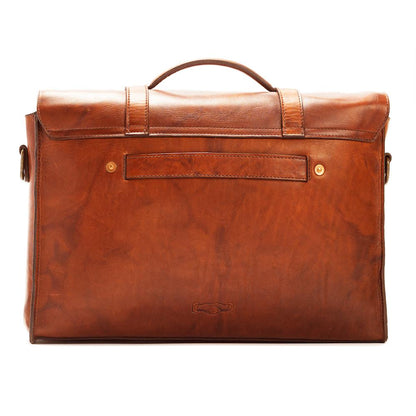 Heritage Leather Briefcase-Bags > Briefcase > Leather-Hickory-Mission Mercantile Leather Goods