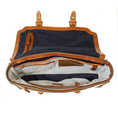 Heritage Leather Briefcase-Bags > Briefcase > Leather-Hickory-Mission Mercantile Leather Goods
