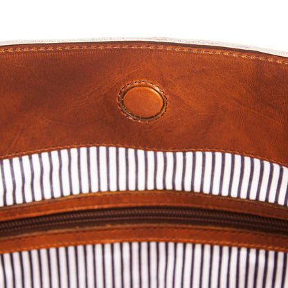 Heritage Waxed Canvas Commuter Tote-Bags > Handbag > Waxed Canvas-Hickory-Brown-Mission Mercantile Leather Goods