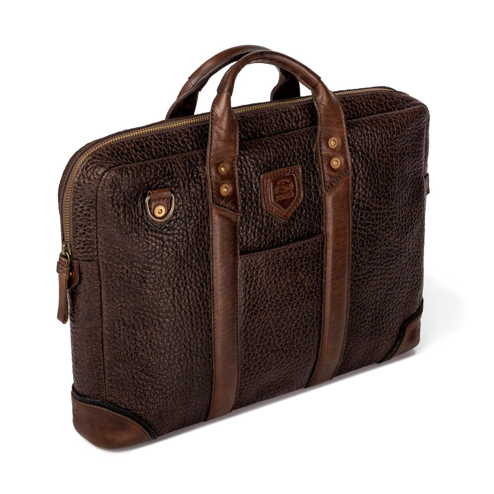 Theodore Leather Attache-Bags > Briefcase > Leather-Espresso-Mission Mercantile Leather Goods