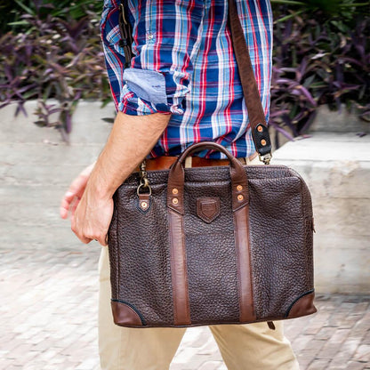 Theodore Leather Attache-Bags > Briefcase > Leather-Espresso-Mission Mercantile Leather Goods