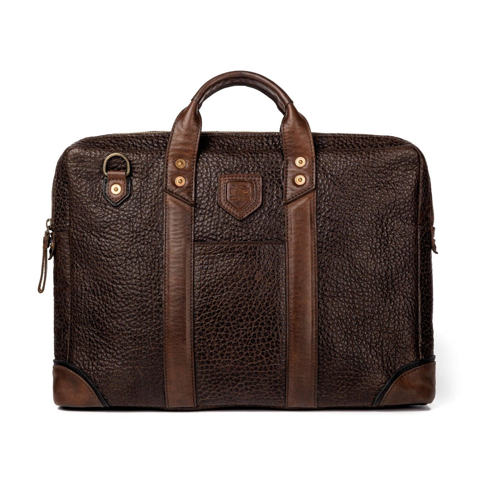 Theodore Leather Attache-Bags > Briefcase > Leather-Espresso-Mission Mercantile Leather Goods