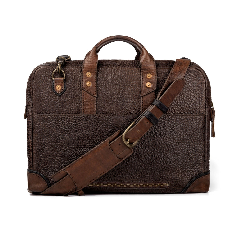 Theodore Leather Attache-Bags > Briefcase > Leather-Espresso-Mission Mercantile Leather Goods