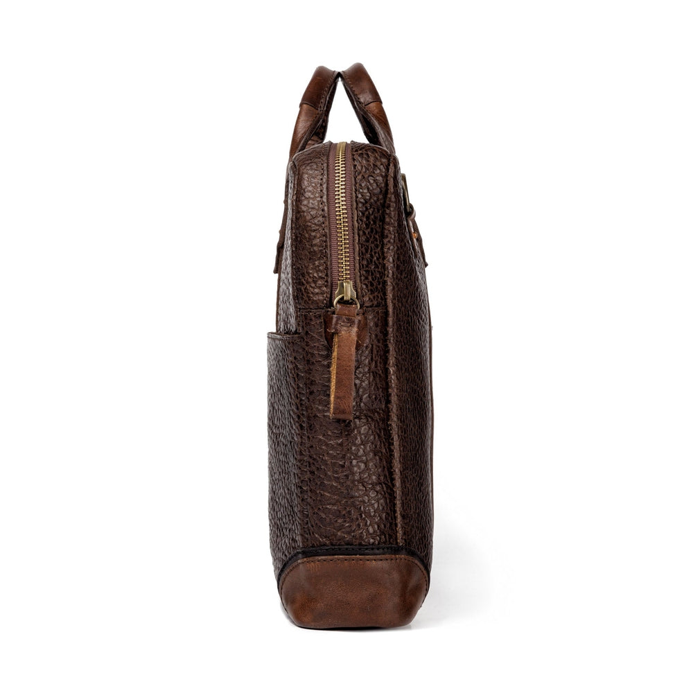 Theodore Leather Attache-Bags > Briefcase > Leather-Espresso-Mission Mercantile Leather Goods