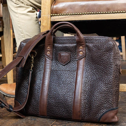Theodore Leather Attache-Bags > Briefcase > Leather-Espresso-Mission Mercantile Leather Goods