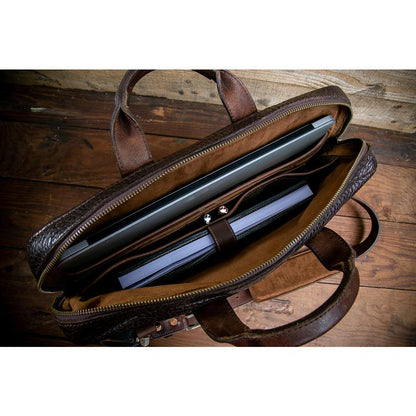 Theodore Leather Attache-Bags > Briefcase > Leather-Espresso-Mission Mercantile Leather Goods