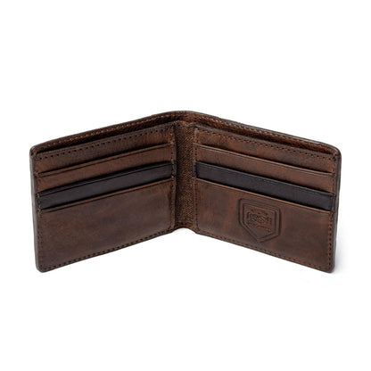 Theodore Leather Bifold Wallet-Accessories > Wallet > Leather-Espresso-Mission Mercantile Leather Goods