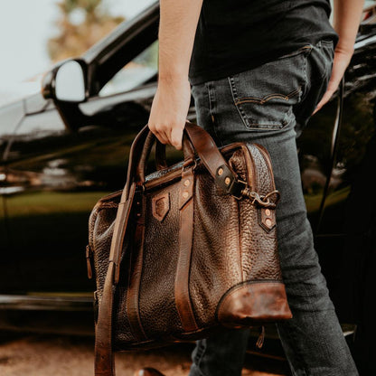 Theodore Leather Briefcase-Bags > Briefcase > Leather-Espresso-Mission Mercantile Leather Goods