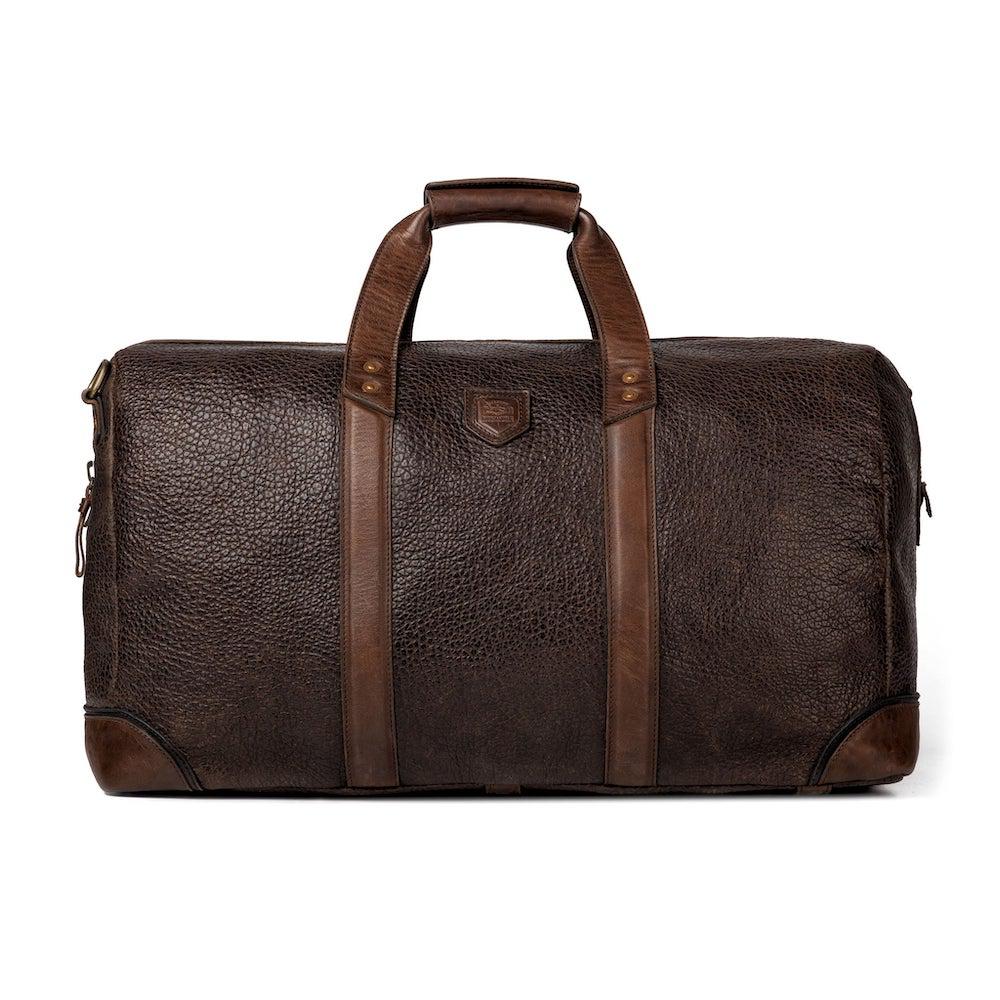 Theodore Leather Duffle Bag-Bags > Duffle Bag > Leather-Espresso-Mission Mercantile Leather Goods