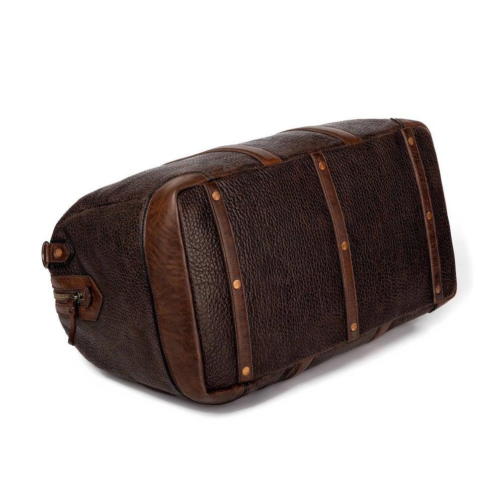 Theodore Leather Duffle Bag-Bags > Duffle Bag > Leather-Espresso-Mission Mercantile Leather Goods